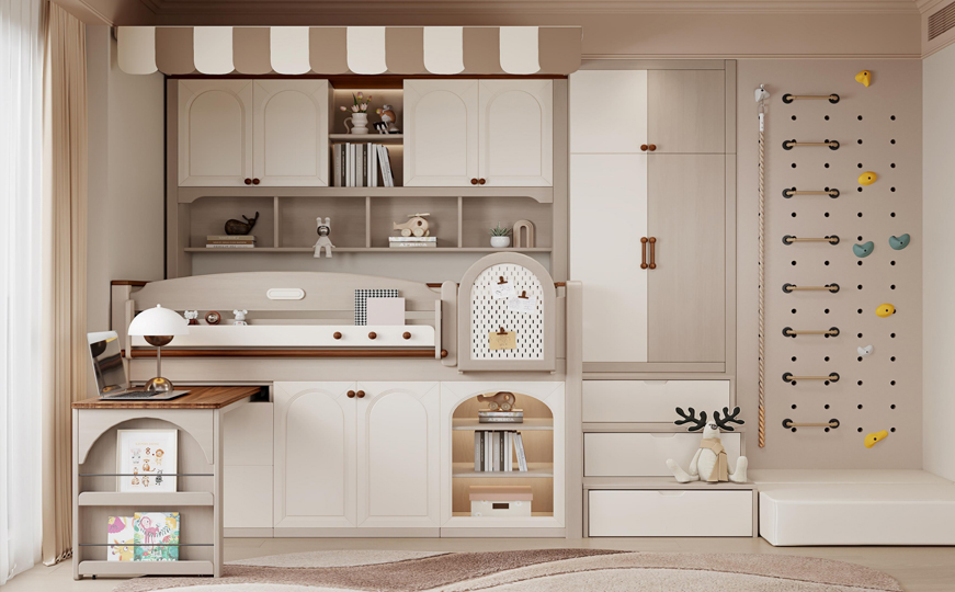 羅馬假日&nbsp;主題書柜一體床